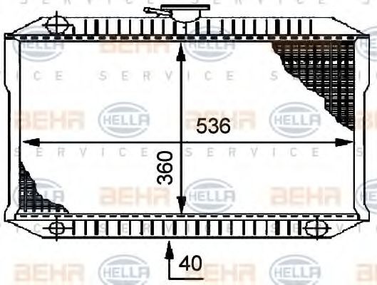 HELLA Radiator, racire motor număr articol: 8MK 376 706-011 ieftin