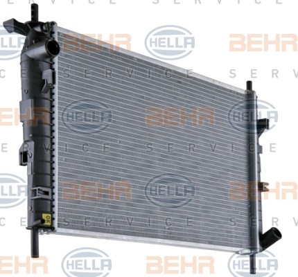 HELLA Engine radiator Article number: 8MK 376 706-631 cheaply