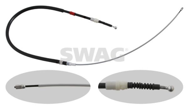 SWAG Håndbremsekabel Varenummer: 30 93 0727 billige