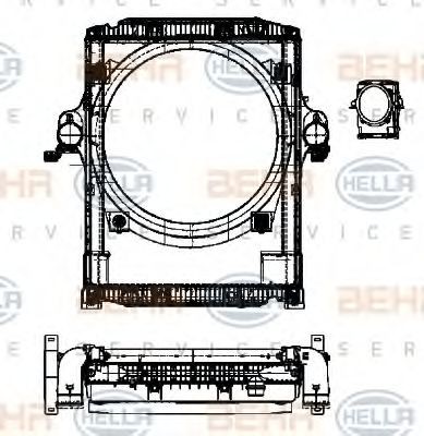 HELLA Cooler Module Article number: 8MK 376 722-231 cheaply
