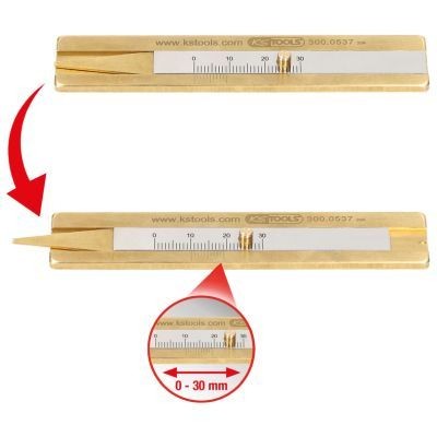 KS TOOLS Measuring Device, tread depth Article number: 300.0537 cheaply