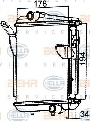 HELLA Radiaator, mootorijahutus Artikli number: 8MK 376 765-271 soodsalt