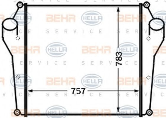HELLA Intercooler Varenummer: 8ML 376 727-541 billige