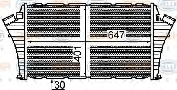 HELLA Intercooler Varenummer: 8ML 376 760-751 billige