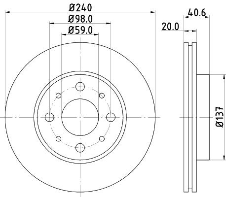 HELLA Engine oil cooler Article number: 8MO 376 726-131 cheaply