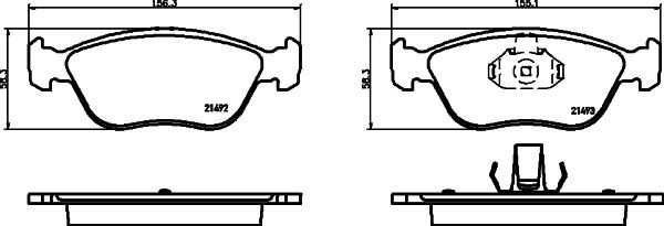 HELLA Engine oil cooler Article number: 8MO 376 747-101 cheaply