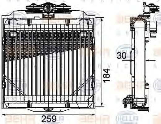 HELLA Oliekøler, automatisk gearkasse Varenummer: 8MO 376 753-571 billige