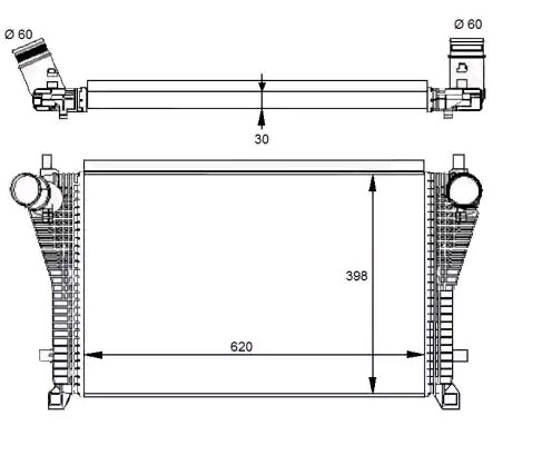 NRF Intercooler Varenummer: 30291 billige