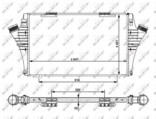 NRF Intercooler Article number: 30480 cheaply