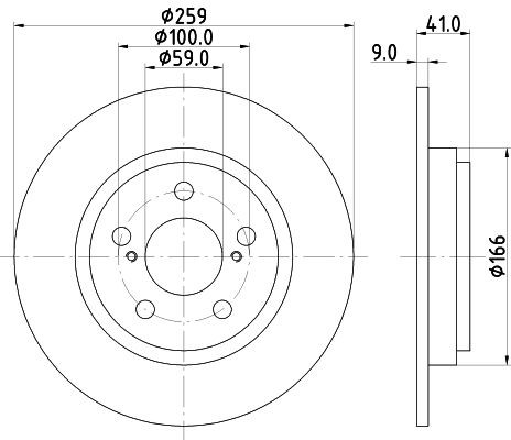 HELLA Bolt, radiator cap Article number: 9NS 376 747-041 cheaply