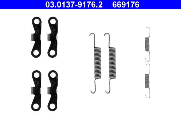 ATE Brake shoe fitting kit Article number: 03.0137-9176.2 cheaply