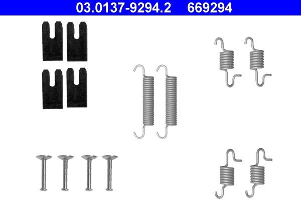 ATE Brake shoe fitting kit Article number: 03.0137-9294.2 cheaply