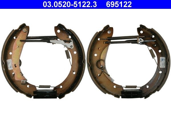 ATE Brake Set, drum brakes Original TopKit Article number: 03.0520-5122.3 cheaply