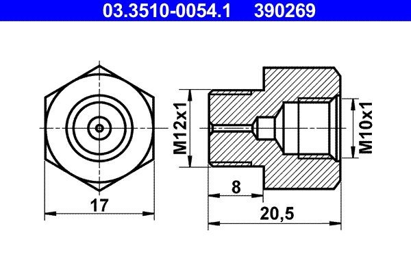 ATE Adapter, piduritorustik Artikli number: 03.3510-0054.1 soodsalt