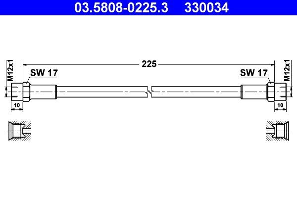 ATE Sidurivoolik Artikli number: 03.5808-0225.3 soodsalt