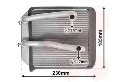 VAN WEZEL Heater matrix Article number: 32006260 cheaply