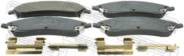 FEBEST Brake pad set Article number: 3201-SRXF cheaply