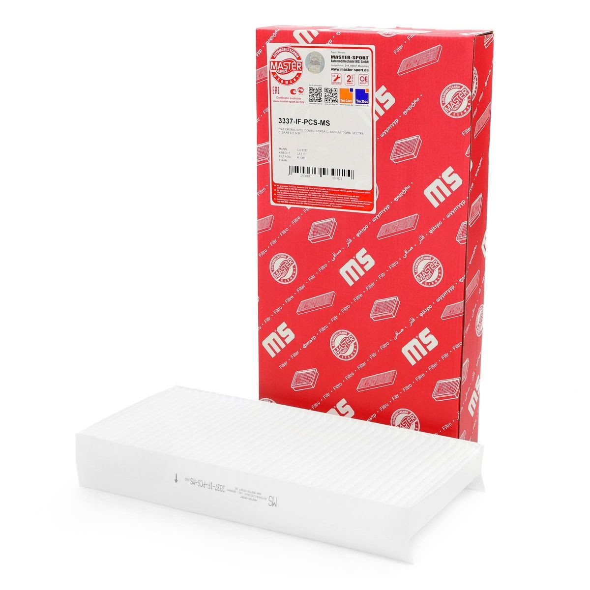 MASTER-SPORT Pollen filter Article number: 3337-IF-PCS-MS cheaply