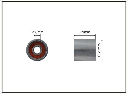 CAFFARO Timing belt tensioner pulley Article number: 337-95 cheaply