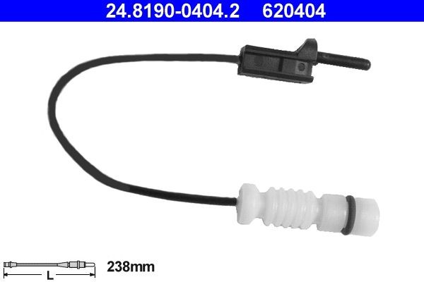 ATE Brake pad wear sensor Article number: 24.8190-0404.2 cheaply