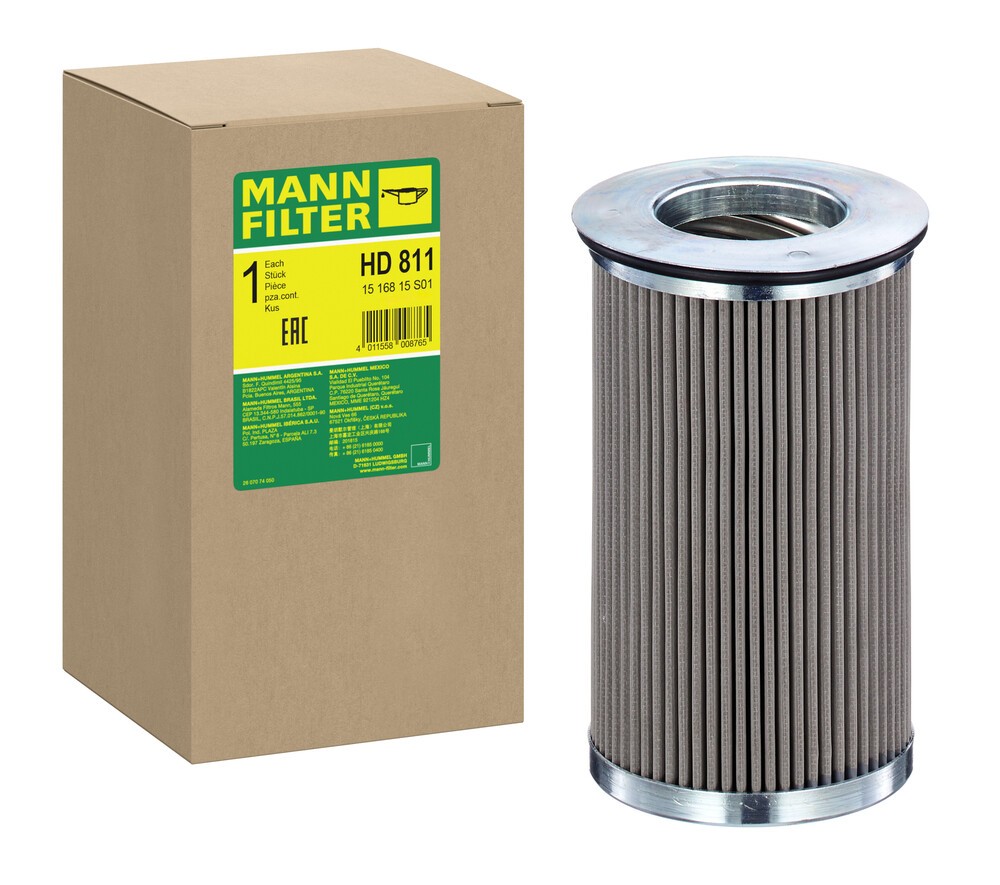 MANN-FILTER Filter, operating hydraulics Article number: HD 811 cheaply