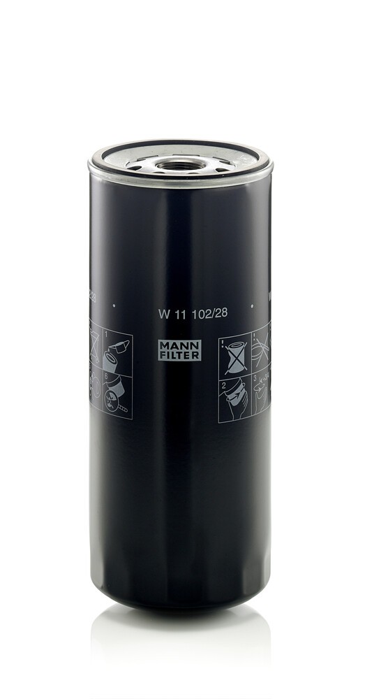 MANN-FILTER Oil filter Article number: W 11 102/28 cheaply
