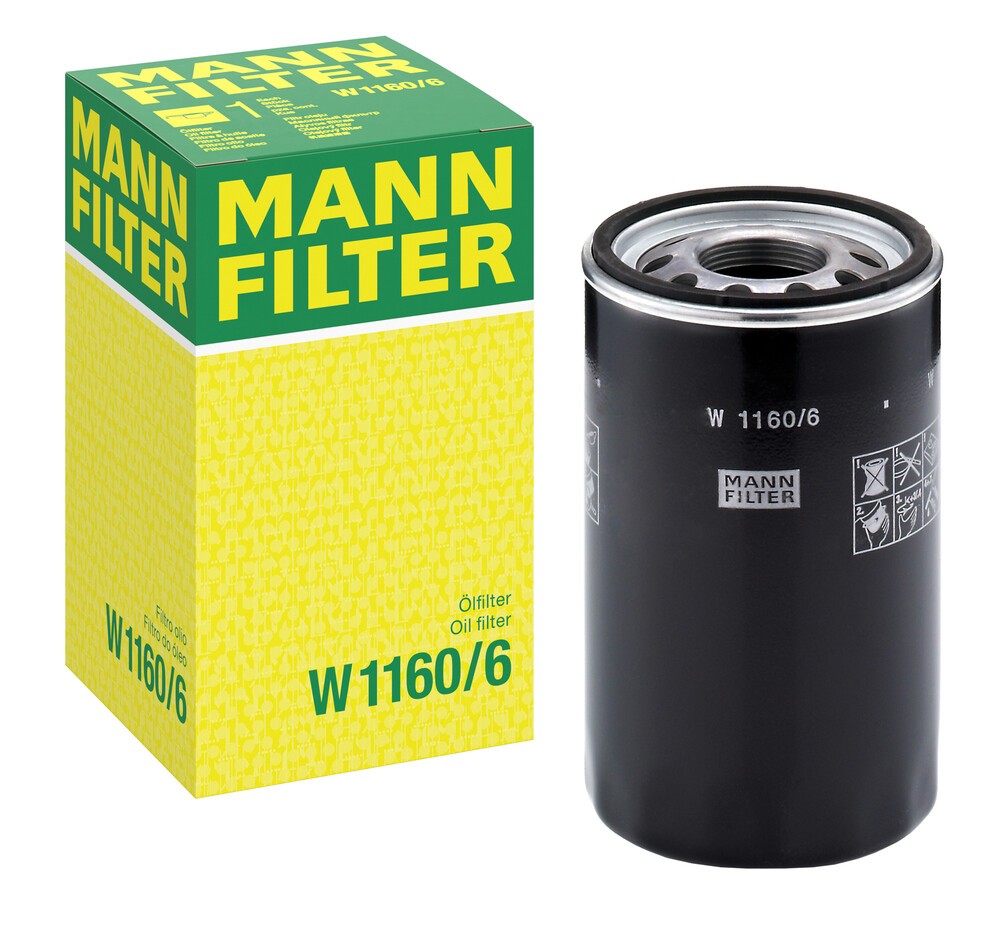 MANN-FILTER Filter, operating hydraulics Article number: W 1160/6 cheaply