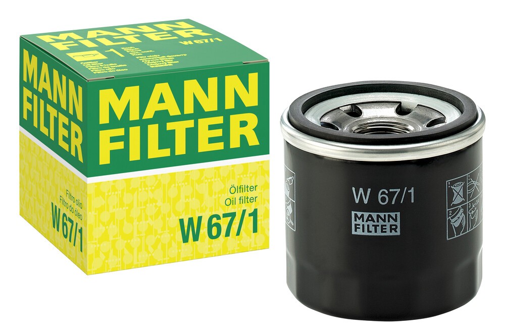 MANN-FILTER Oil filter Article number: W 67/1 cheaply