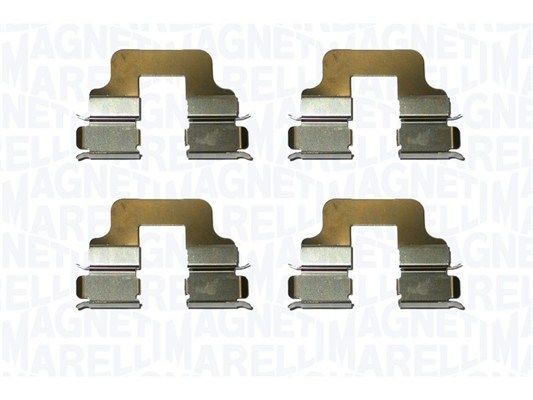 MAGNETI MARELLI 363915110064 Lisakomplekt, ketaspiduriklotsid CORSA 1.8 (F08, F68) 107 HP Bensiin 2009