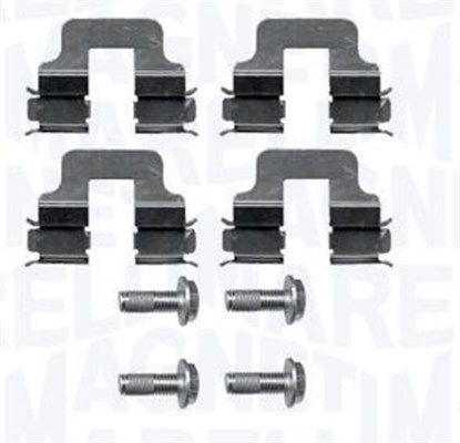 MAGNETI MARELLI 363915110069 Lisakomplekt, ketaspiduriklotsid CORSA 1.8 (F08, F68) 107 HP Bensiin 2009