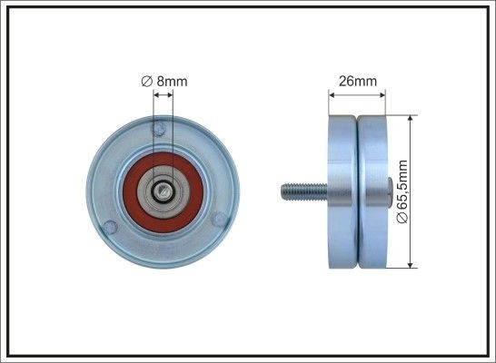 CAFFARO Deflection / Guide Pulley, v-ribbed belt Article number: 394-58 cheaply