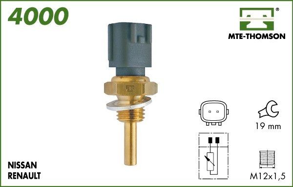MTE-THOMSON Sensor, coolant temperature Article number: 4000 cheaply