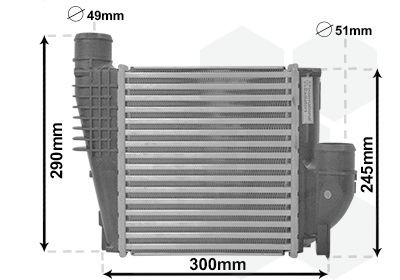 VAN WEZEL Intercooler Article number: 40004385 cheaply
