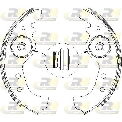 ROADHOUSE Brake Shoe Set Article number: 4015.01 cheaply