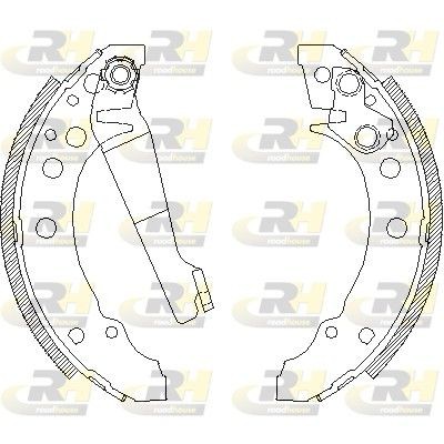 ROADHOUSE Brake Shoe Set Article number: 4045.00 cheaply