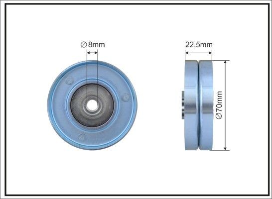 CAFFARO Deflection / Guide Pulley, v-ribbed belt Article number: 407-14 cheaply