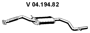 EBERSPÄCHER Front Silencer Article number: 04.194.82 cheaply