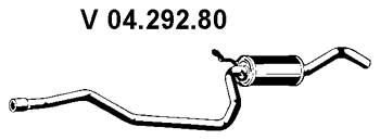 EBERSPÄCHER Front Silencer Article number: 04.292.80 cheaply