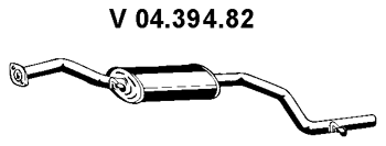 EBERSPÄCHER Front Silencer Article number: 04.394.82 cheaply