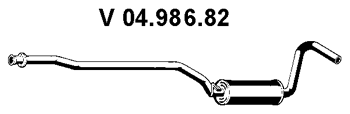 EBERSPÄCHER Front Silencer Article number: 04.986.82 cheaply