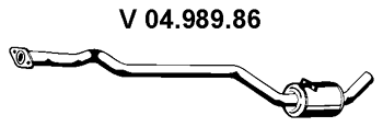 EBERSPÄCHER Front Silencer Article number: 04.989.86 cheaply