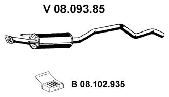 EBERSPÄCHER Front Silencer Article number: 08.093.85 cheaply
