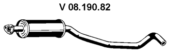 EBERSPÄCHER Front Silencer Article number: 08.190.82 cheaply