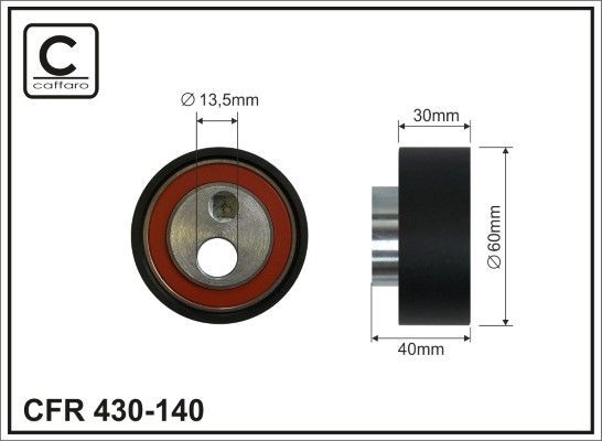 CAFFARO Timing belt tensioner pulley Article number: 430-140 cheaply