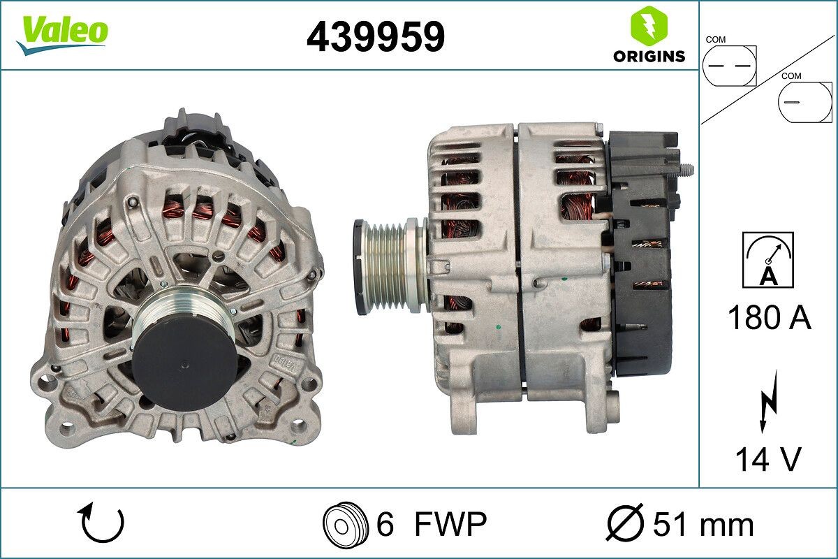 VALEO Generator Varenummer: 439959 billige