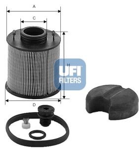 UFI Urea Filter Article number: 44.003.00 cheaply