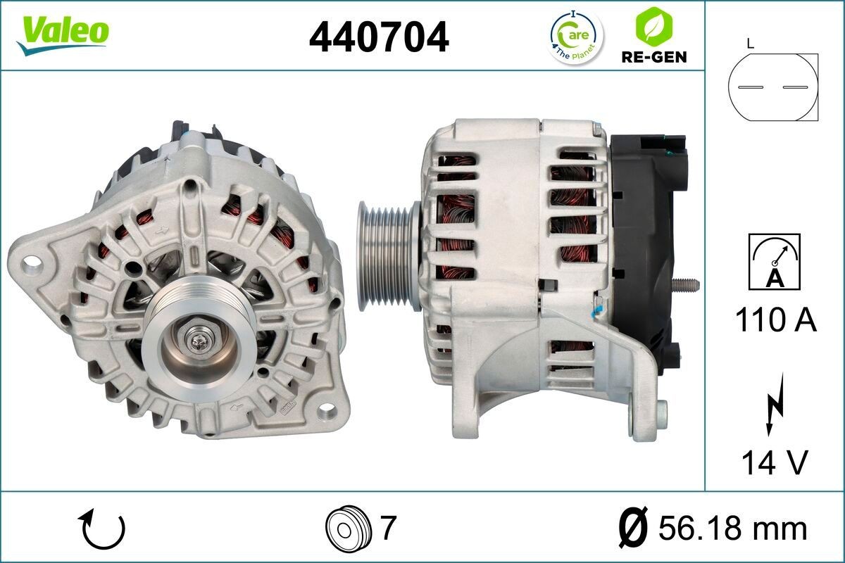 VALEO Generaator Artikli number: 440704 soodsalt