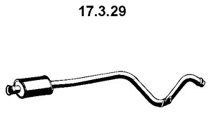 EBERSPÄCHER Front Silencer Article number: 17.3.29 cheaply