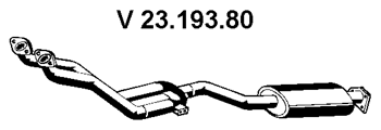 EBERSPÄCHER Forreste lyddæmper Varenummer: 23.193.80 billige