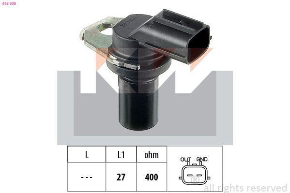 KW 453 308 Omdrejningssensor, automat gear C-MAX 2.0 TDCi 133 HK Diesel 2010